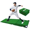 [US Local Warehouse] 88x28x6 Inch Foldable Pitching Mound with Carry Handle Baseball Pitchers Mound