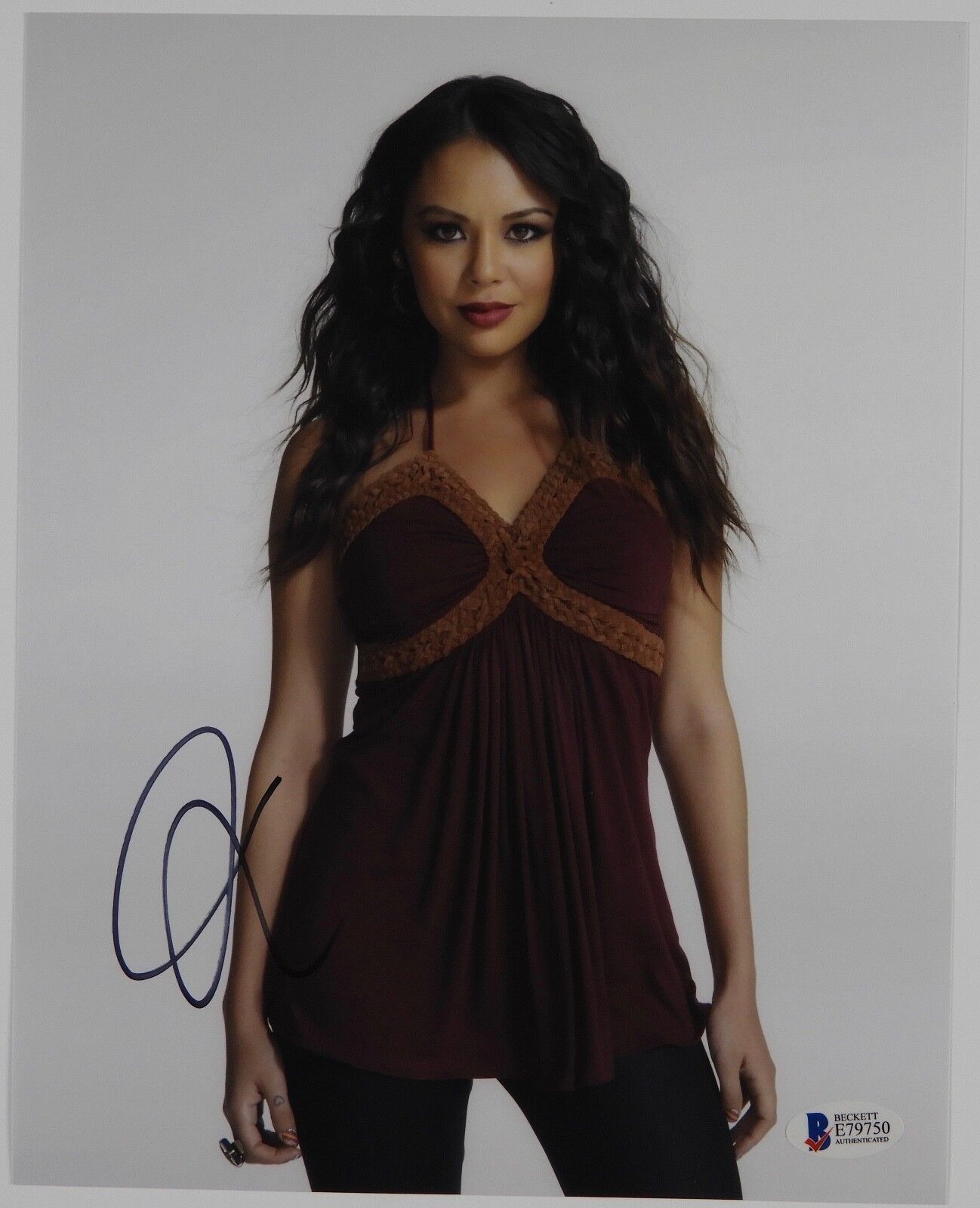 Janel Parrish Autograph Signed Photo Poster painting Beckett BAS Photo Poster painting