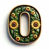 Diamond Painting -DIY Round Drill Sunflower Number 0