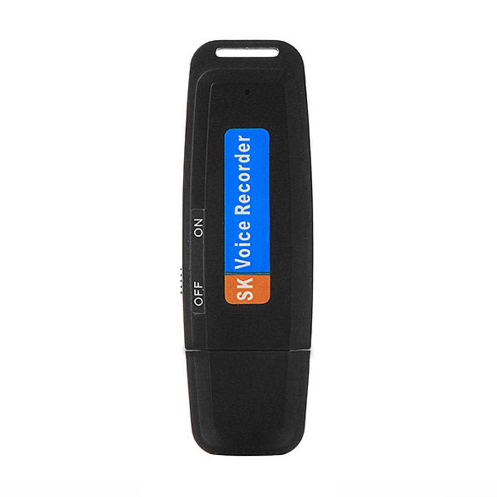 

SK001 Portable U Disk TF Card USB Digital Audio Voice Recorder Flash Drive, White, 501 Original