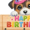 Holz alles Gute zum Geburtstag Hund - 5d DIY Handwerk Wandhaken