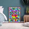 Diamond Painting -DIY Round Drill Rainbow Owl