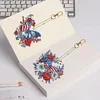 6Pcs DIY Diamond Painting Butterfly Flag Keychain