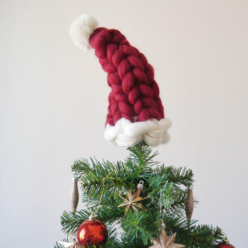 Christmas Knitted Santa Hat