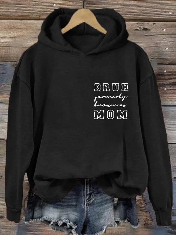 Women's Bruh Formerly Known As Mom Printed Sweatshirt