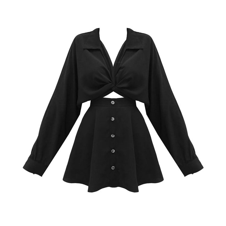 Fashionable Kink Shirt Dress