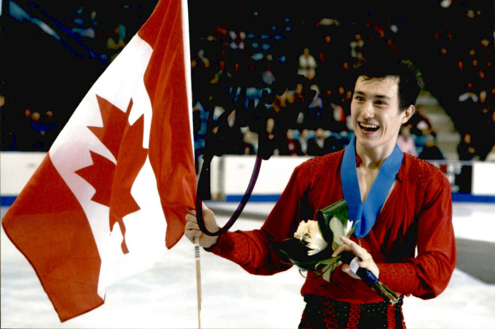 Patrick Chan SIGNED 4x6 Photo Poster painting Figure Skating SOCHI OLYMPICS SILVER MEDALIST #12