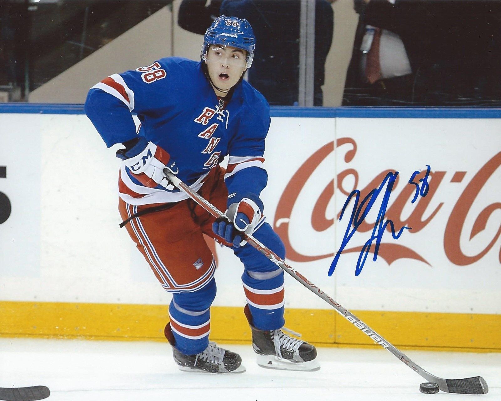 John Gilmour Signed 8x10 Photo Poster painting New York Rangers Autographed COA B