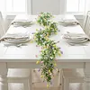 Spring Easter Decoration Garland 210cm Artificial Colourful Garland with Eggs and Green Leaves for Home Party Wall Fireplace Stairs Window