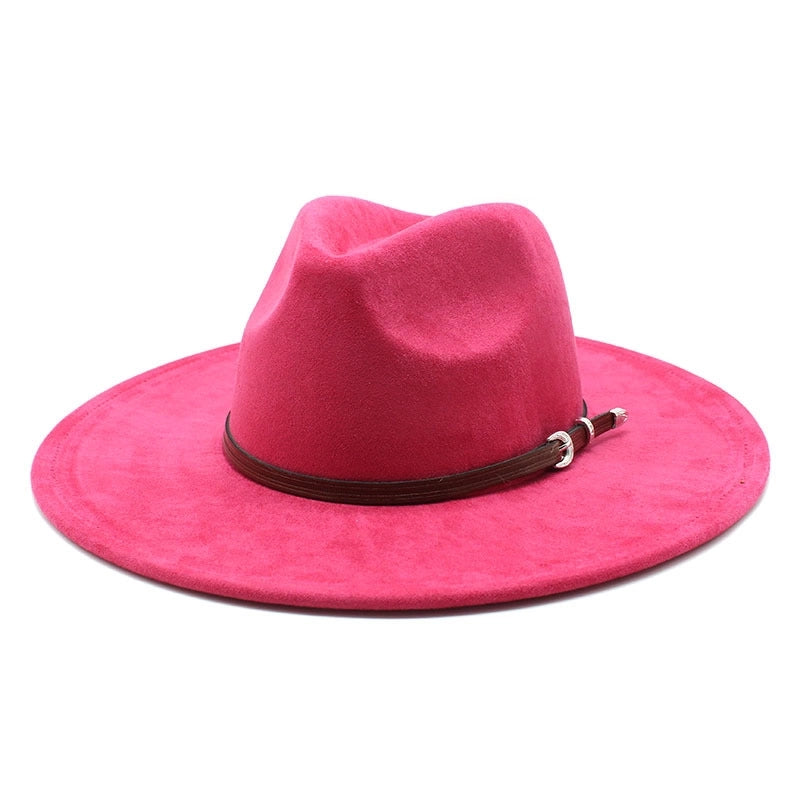 New Suede Peach Heart Top Ethnic Tibetan Style Top Hat Women’s Outdoor Sunshade Hat Felt Hat