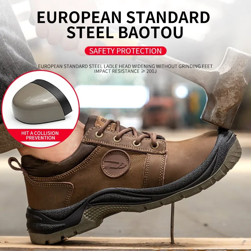 Men's Hiking Boots Military Work Trekking Boots Indestructible Men Work Waterproof Shoes Combat Safety Boots Tactical Shoes 2021