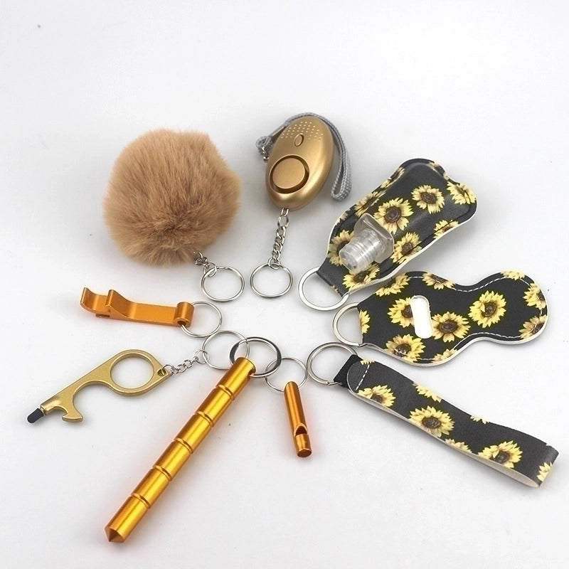 Original Design Self-defense Sunflower Self-defense Self-defense Metal Bag Pendant Self-defense Keychain
