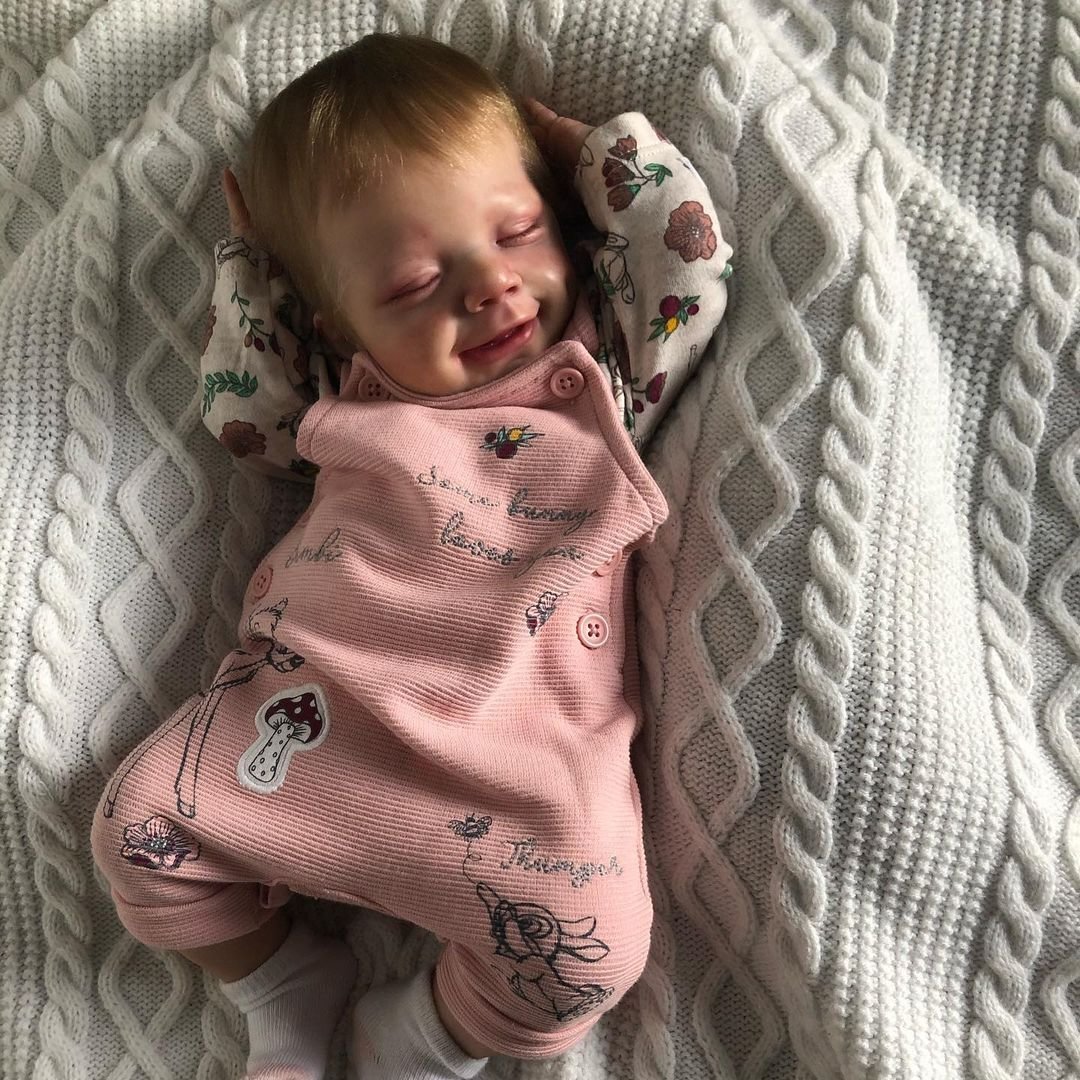 15" Realistic Harmony Lifelike Reborn Baby Doll-Best Christmas Gift with “Heartbeat” and Sound