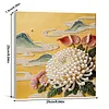 DIY Pearl Painting Chrysanthemum for Home Wall Decor with Frame(30x30cm)
