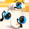 Interactive Cat Toys Ball Fast Rolling in Pouch Funny Cat Toys for Indoor Cats