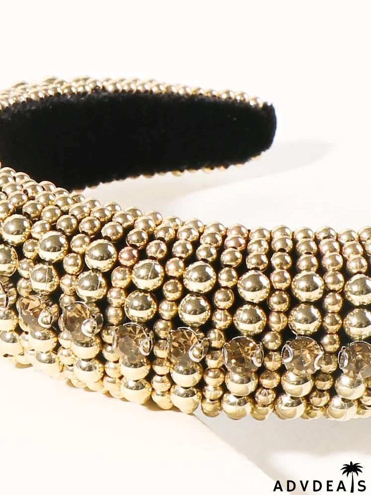 Faux Pearl Decor Hair Hoop