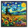 Starry Sky Sunflower - 18CT Counted Cross Stitch - 50*50cm - Flower