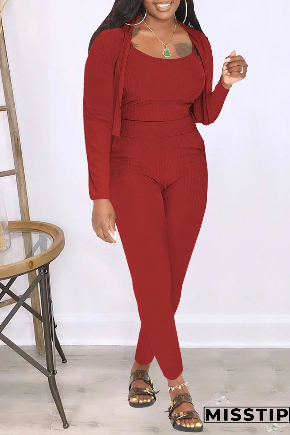 Black Casual Solid Patchwork Long Sleeve Two Pieces