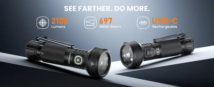 Sofirn IF22A 2100LM Thrower Flashlight - 690m Range