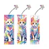 3Pcs Diamond Painting Cat Bookmarks Kits for Bookworms