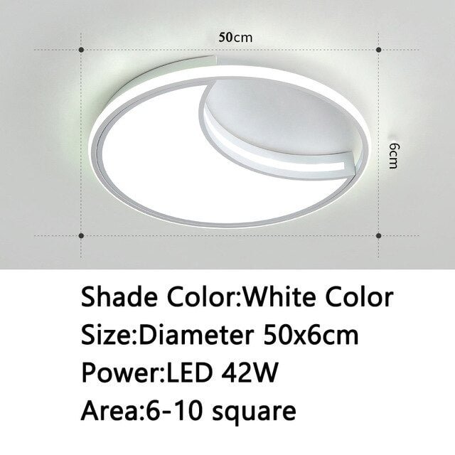 Modern LED Ceiling Light For Living Room Bedroom Dining Room White Finished Ceiling Light Home Lighting Fixtures