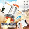 LED Spray Folding Rocket Remote Control Drone Outdoor Flying Toy