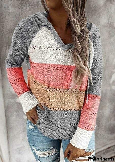 Boho Patchwork Pullover Sweater