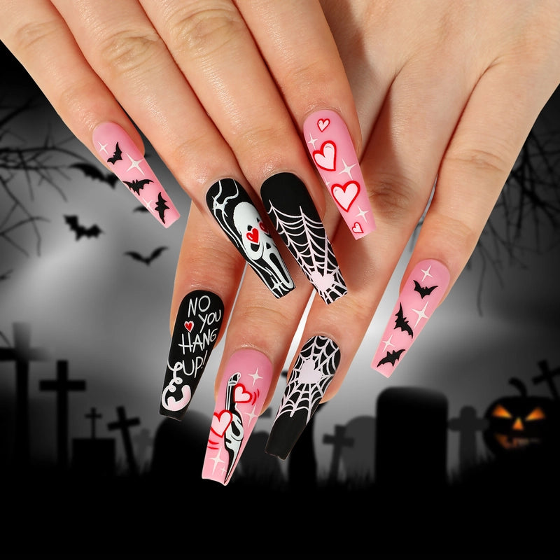 Halloween Cool Style Blood Stains Press-on Nails 1 Set