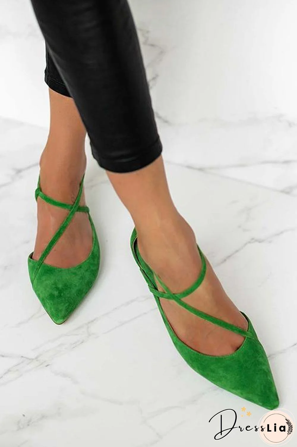 Pointed Toe Low Heels Pumps