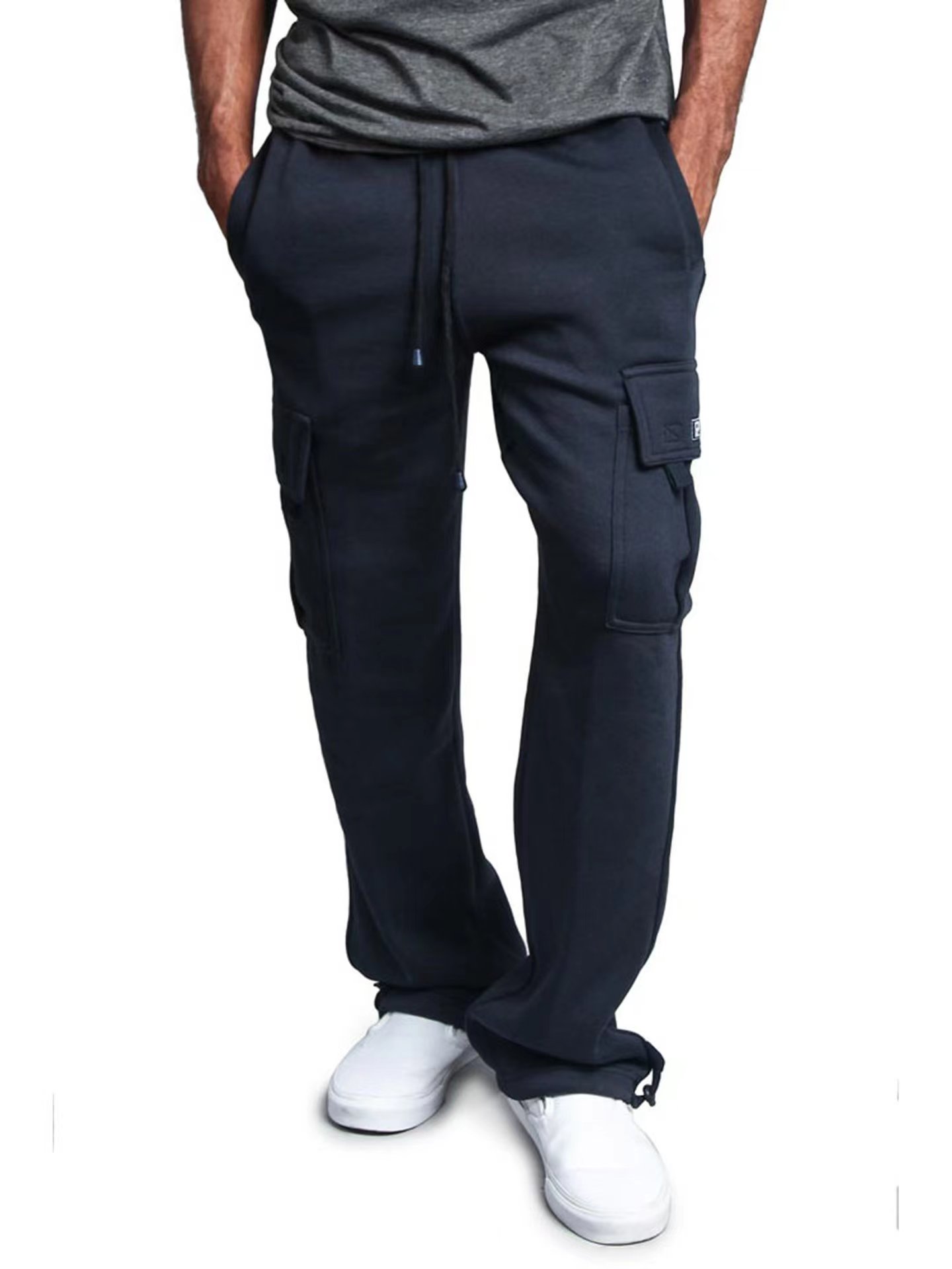 Hiking Pants Jogging Hiking Sweatpants for Men Casual Loose Sport Pants Hip Hop Streetwear Trousers Male Breathable Multi-pockets Trackpant