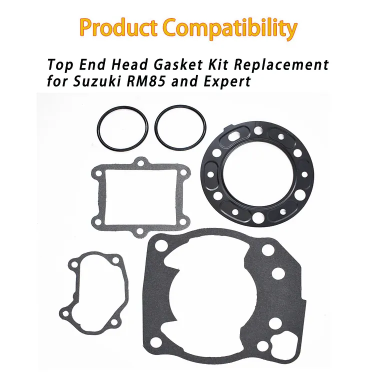 Silscvtt Top End Head Gasket Kit Replacement for Suzuki RM85 RM85L 2002-2018