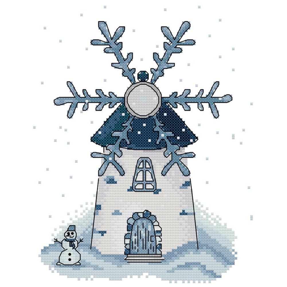 

Winter - 14CT Stamped Cross Stitch - 21*27cm, 501 Original