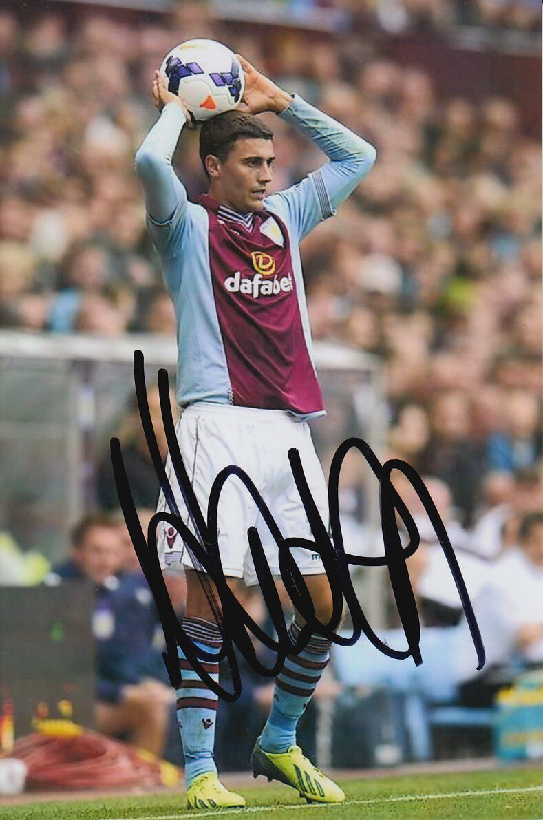 ASTON VILLA HAND SIGNED MATTHEW LOWTON 6X4 Photo Poster painting 3.