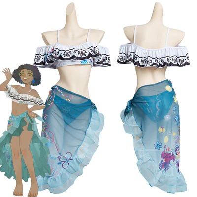 Encanto Mirabel Female Swimming Suit Cosplay Costume