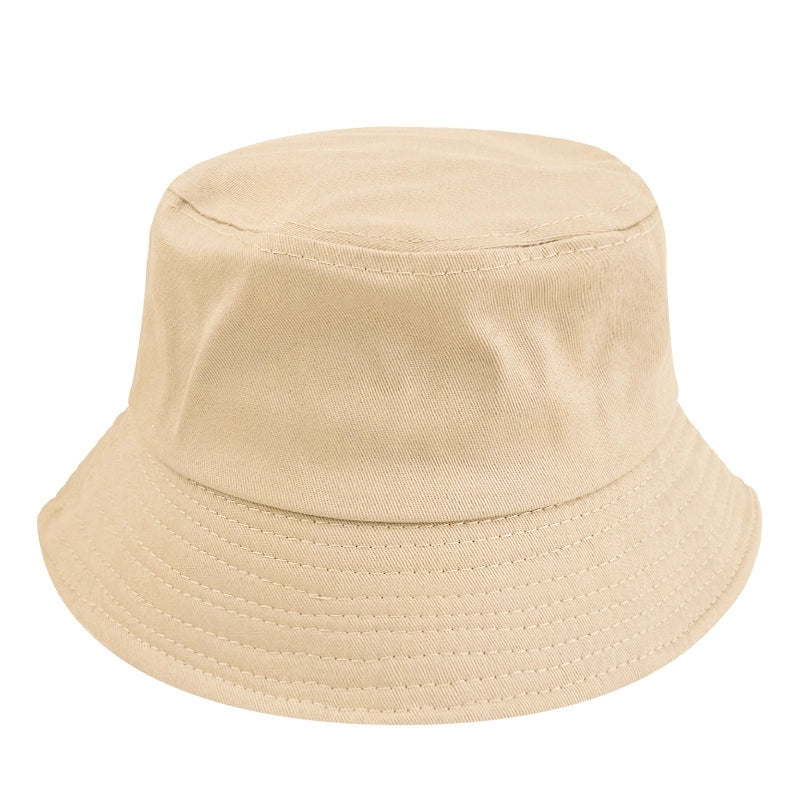 Solid Color Fisherman Hat Solid Color Light Board Pure Cotton Basin Hat Female