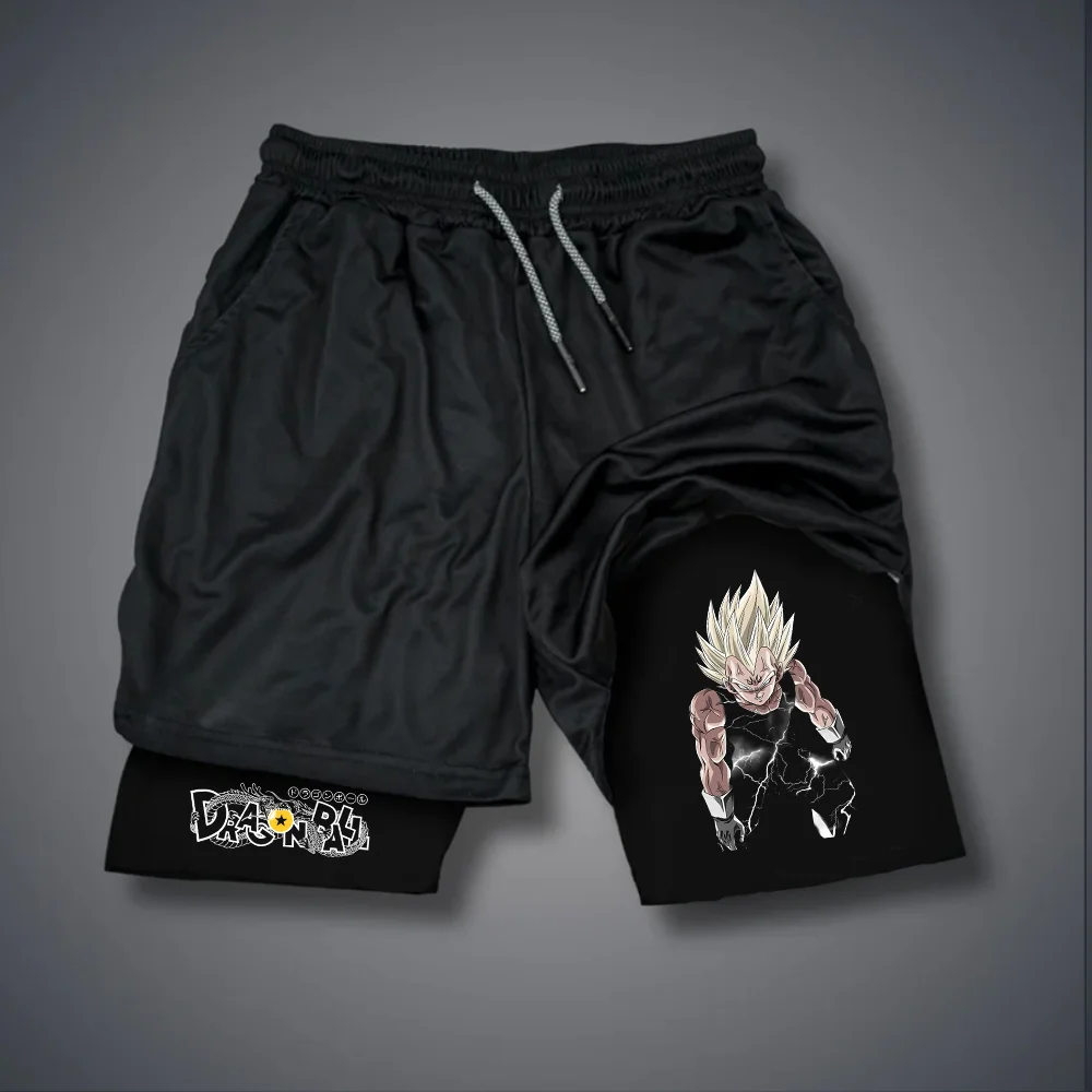 Outletsltd Casual Dragon Ball Anime Printed Gym Shorts