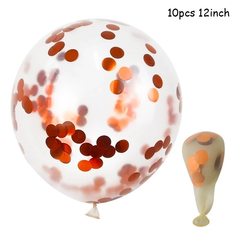 Rose Gold Birthday Party Balloons Set Happy Birthday Party Decoration Adult Foil Balloons Air Ballons Globos Supplies