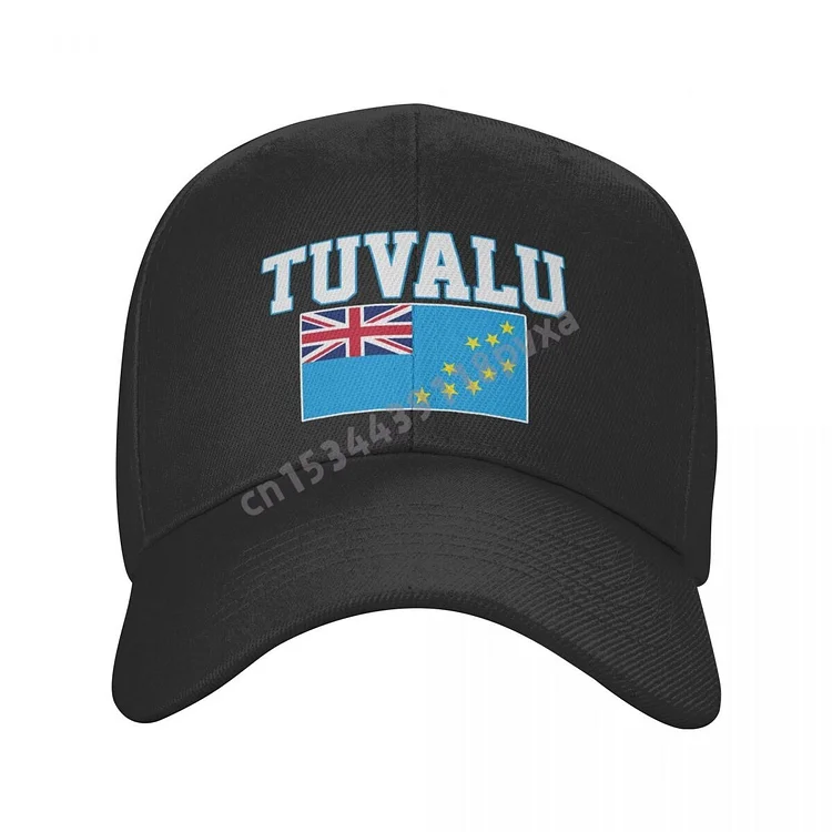 Baseball Cap Tuvalu Flag Fans Country Map Wild Sun Shade Peaked Adjustable Outdoor Caps for Men Women