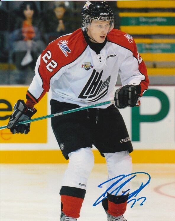 NATHAN MACKINNON SIGNED QMJHL MOOSEHEADS 8x10 Photo Poster painting! COLORADO AVALANCHE PROOF!