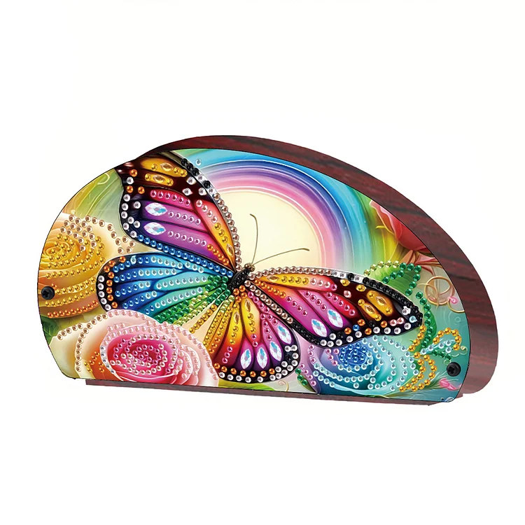 Wood Butterfly Diamond Painting Storage Rack Diamond Art Sundries Container