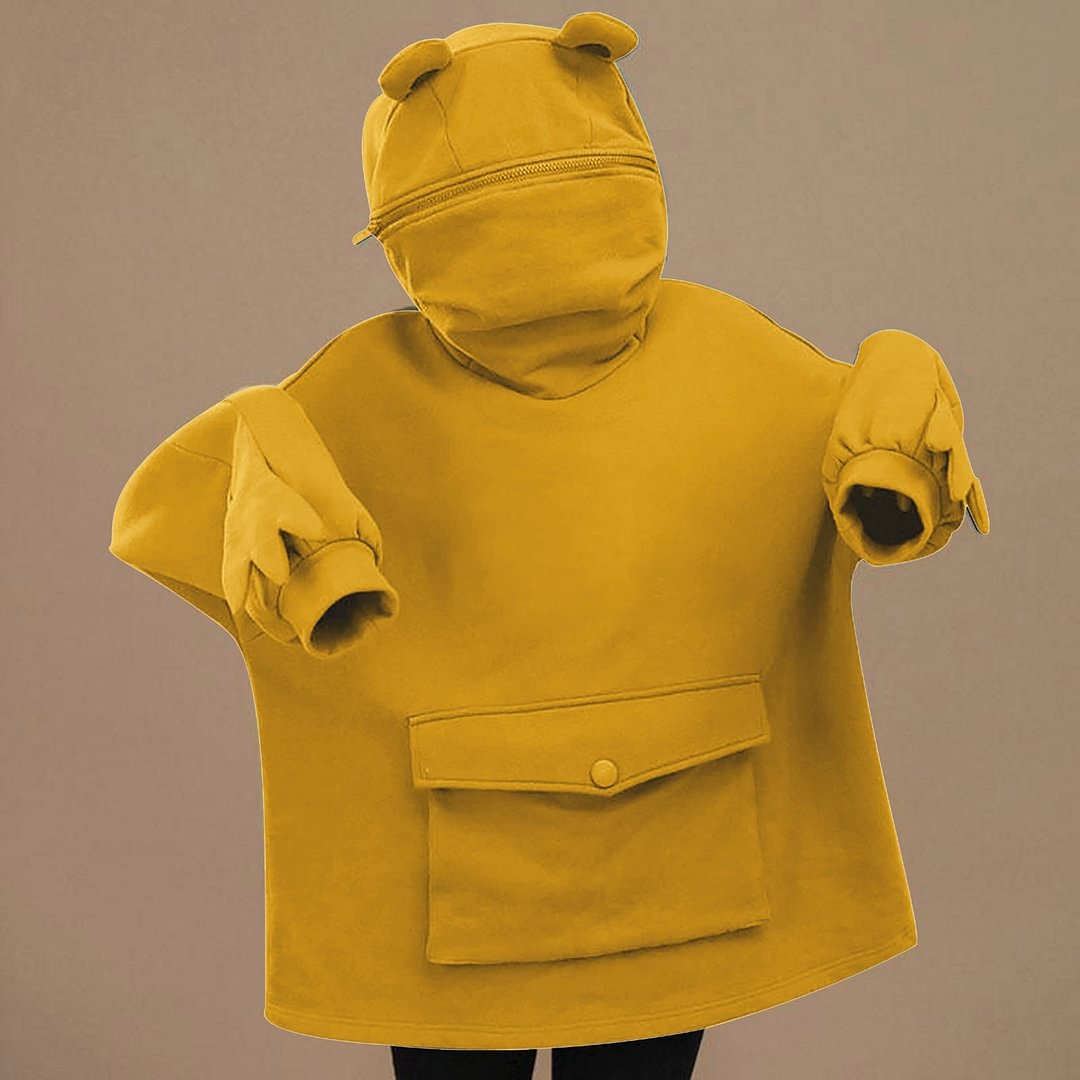 Simple And  Stylish Knight Frog Hoodie - vzzhome
