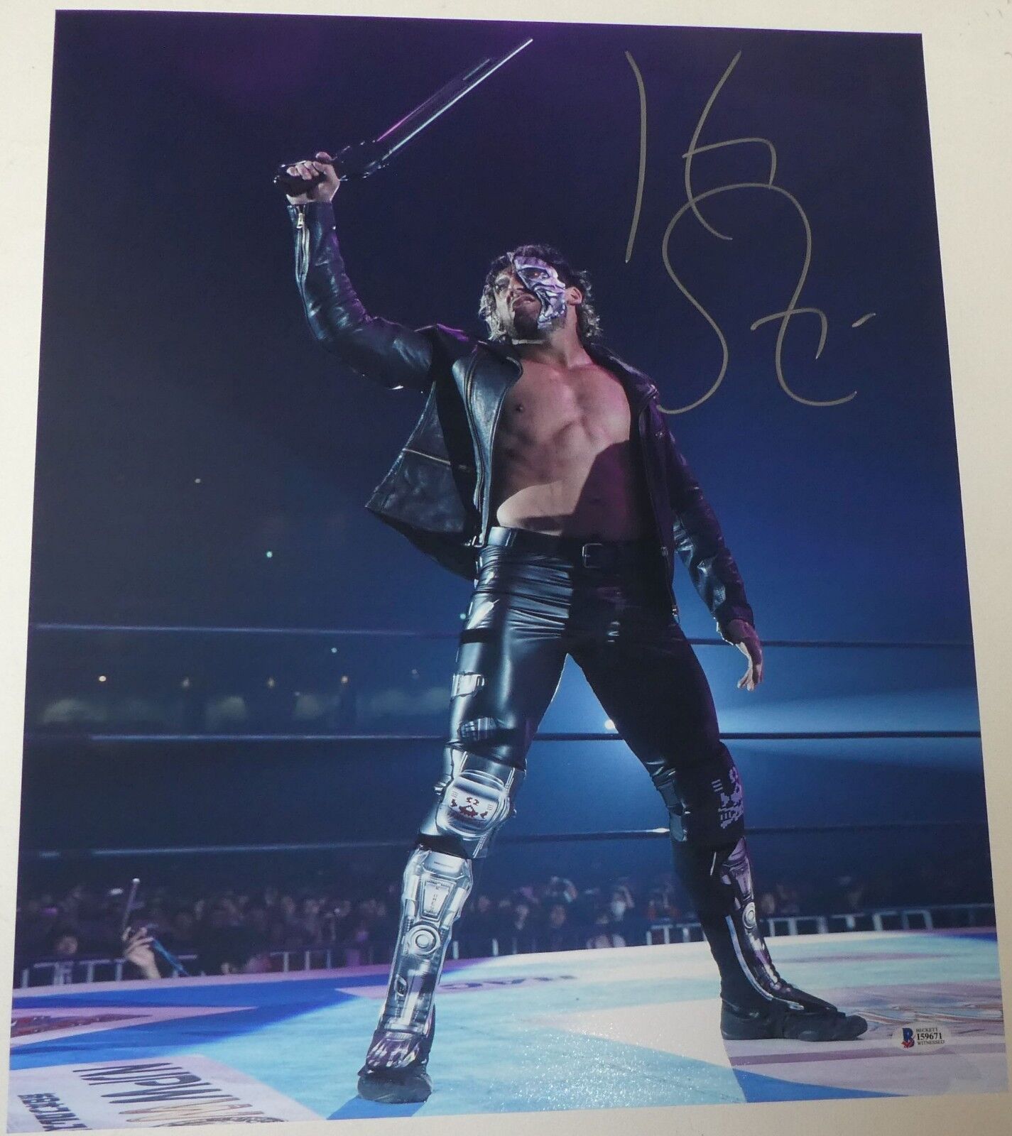 Kenny Omega Signed 16x20 Photo Poster painting BAS COA New Japan Pro Wrestling Bullet Club ROH 6