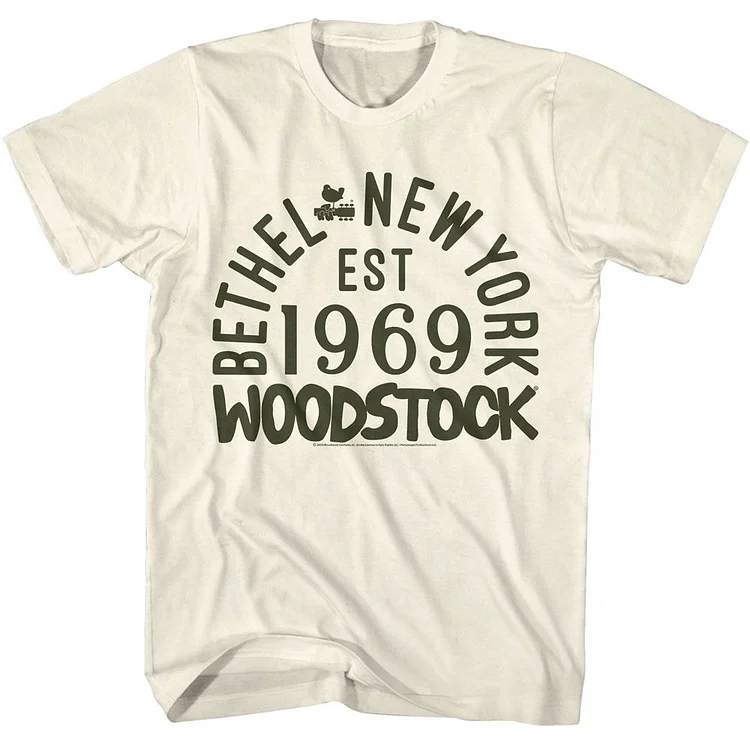 WOODSTOCK Eye-Catching T-Shirt, Word Stock