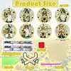 8PCS  DIY Acrylic Special Shape Diamond Painting Coasters Kits (Sunflower Gnome )