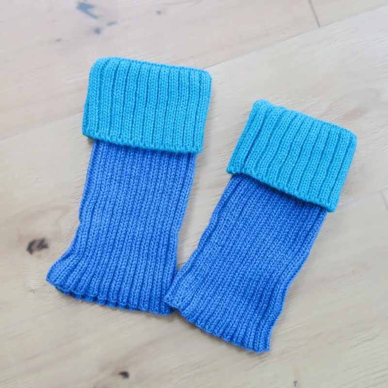 Leg Warmers Women Crochet Knitting Legging Colorful Plus Velvet Thicker Womens Sweet Lovely Soft Warm All-match Solid Leisure