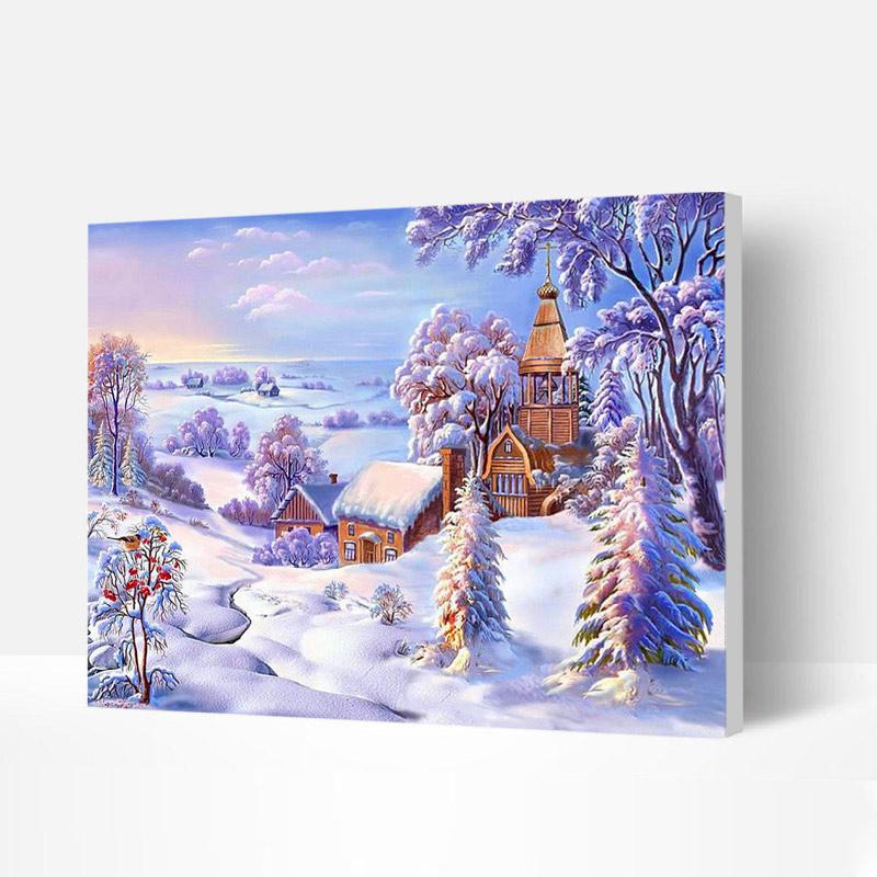 Paint by Numbers Kit - Scenery after Snow