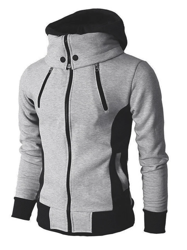 Men's Hooded Zipper Casual Sports Jacket