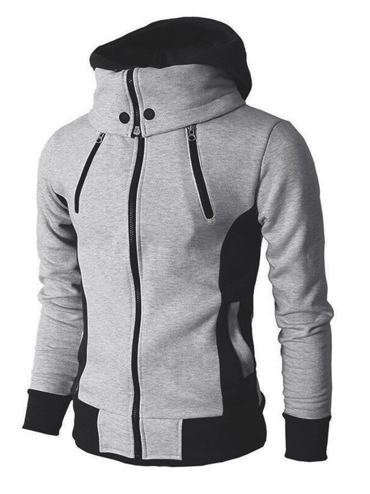 Men's Hooded Zipper Casual Sports Jacket -vasmok