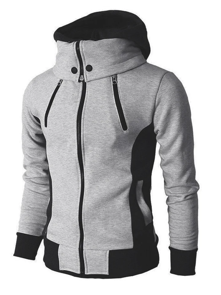 Men's Hooded Zipper Casual Sports Jacket-Cosfine
