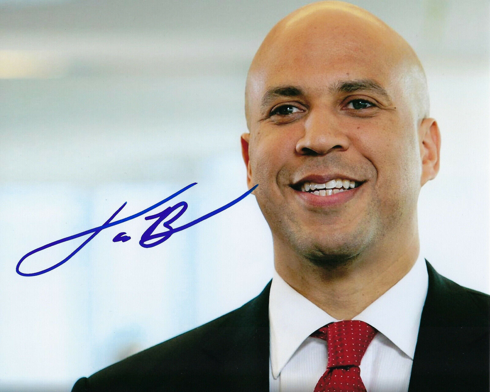 SENATOR CORY BOOKER SIGNED 8x10 Photo Poster painting w/COA 2020 DEMOCRATIC CANDIDATE NEW JERSEY